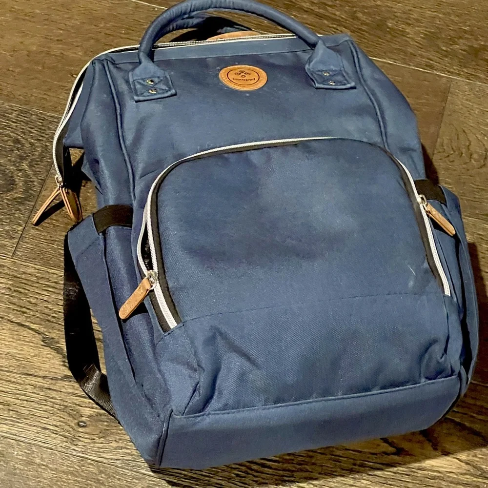 Lenappy the Richie Midnight Blue Diaper Bag.